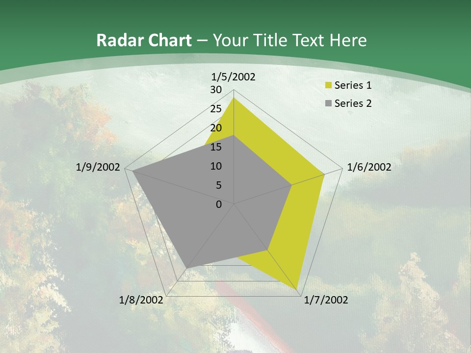 Nature Blue Trees PowerPoint Template
