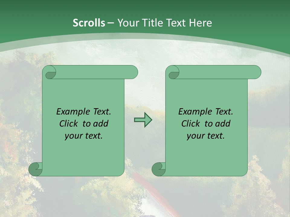 Nature Blue Trees PowerPoint Template