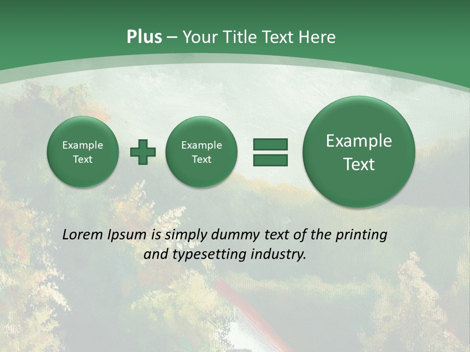 Nature Blue Trees PowerPoint Template