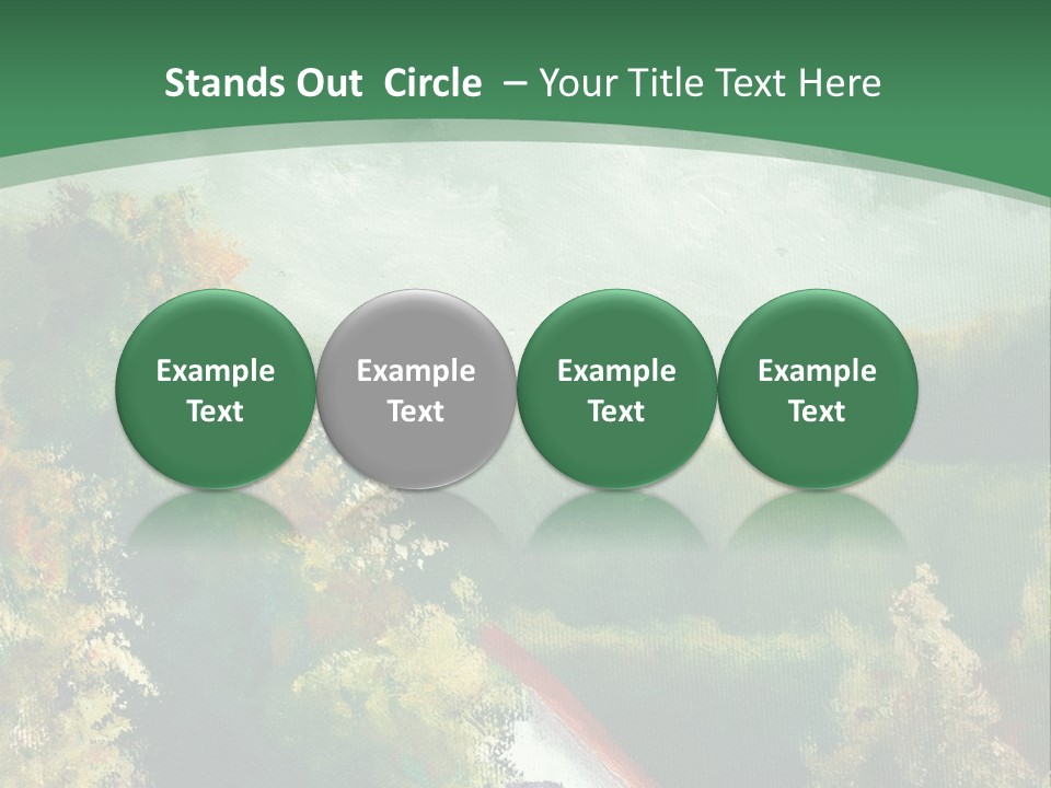 Nature Blue Trees PowerPoint Template