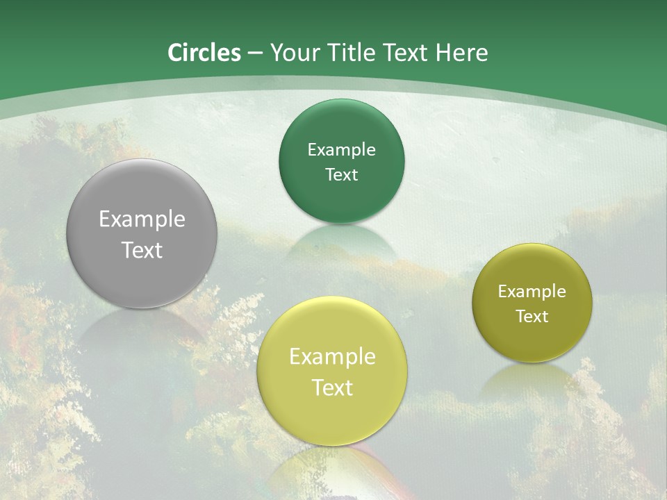 Nature Blue Trees PowerPoint Template