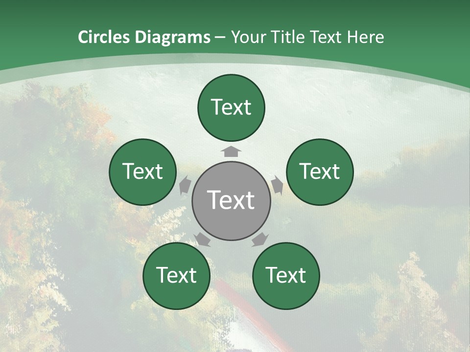 Nature Blue Trees PowerPoint Template