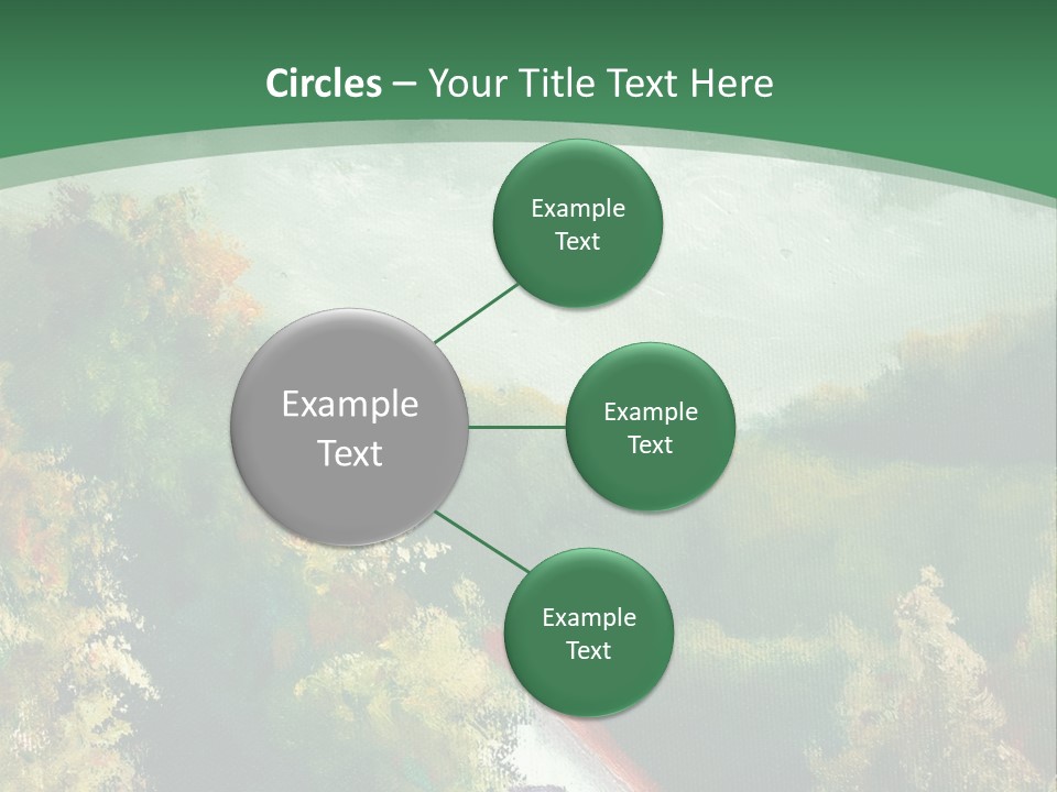 Nature Blue Trees PowerPoint Template