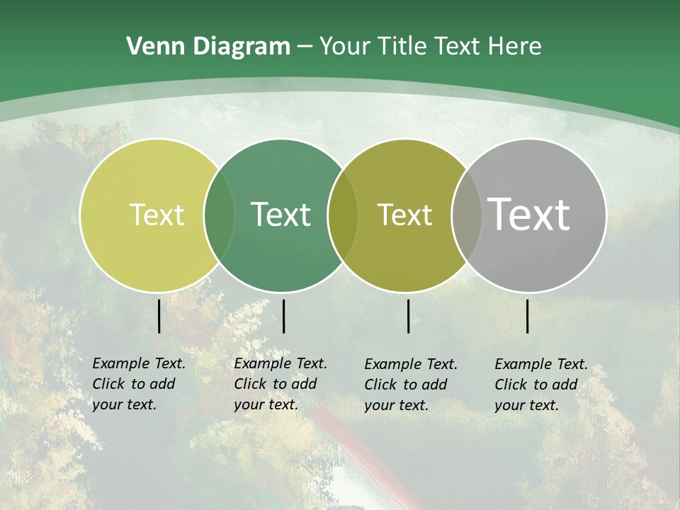 Nature Blue Trees PowerPoint Template