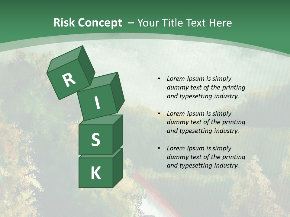 Nature Blue Trees PowerPoint Template