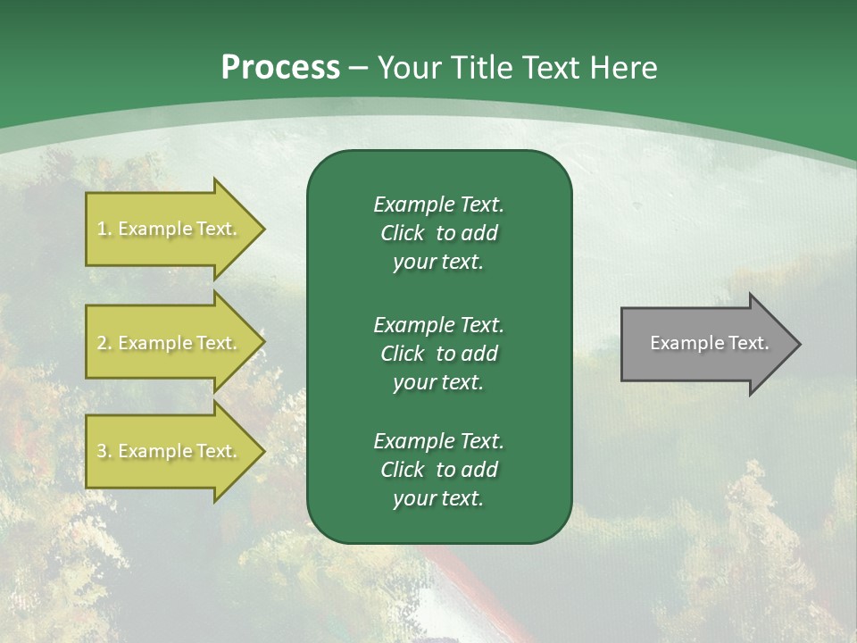 Nature Blue Trees PowerPoint Template