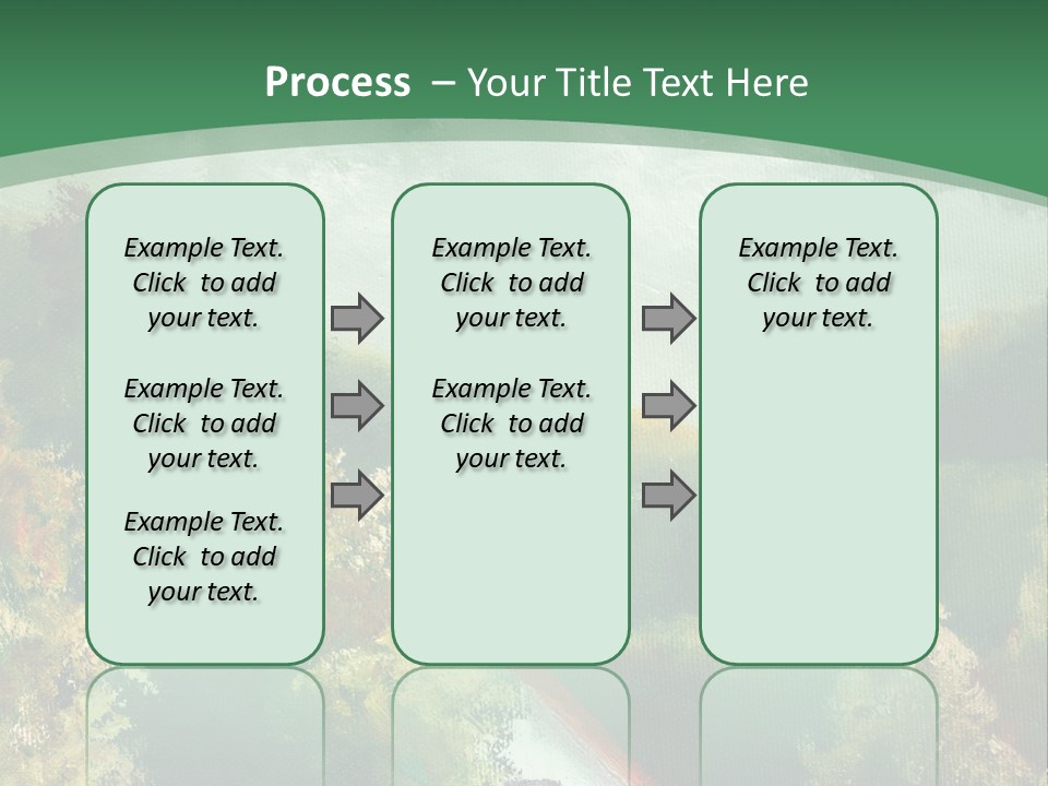 Nature Blue Trees PowerPoint Template