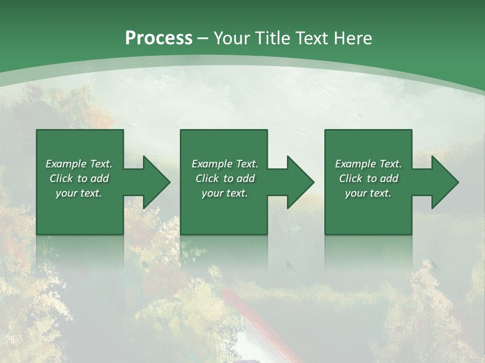 Nature Blue Trees PowerPoint Template