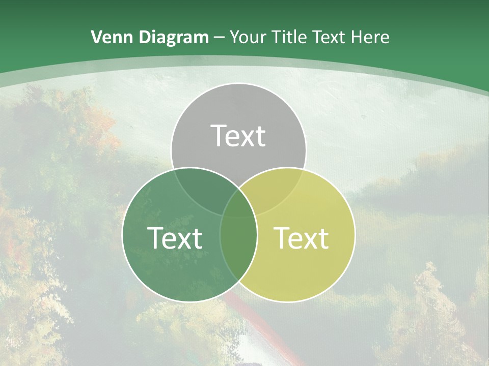 Nature Blue Trees PowerPoint Template