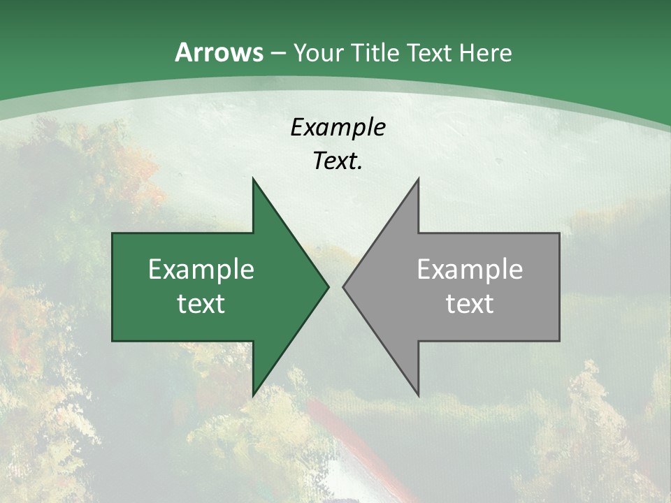 Nature Blue Trees PowerPoint Template