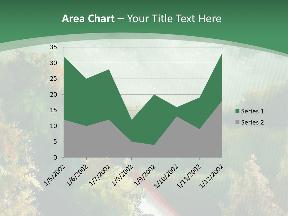 Nature Blue Trees PowerPoint Template