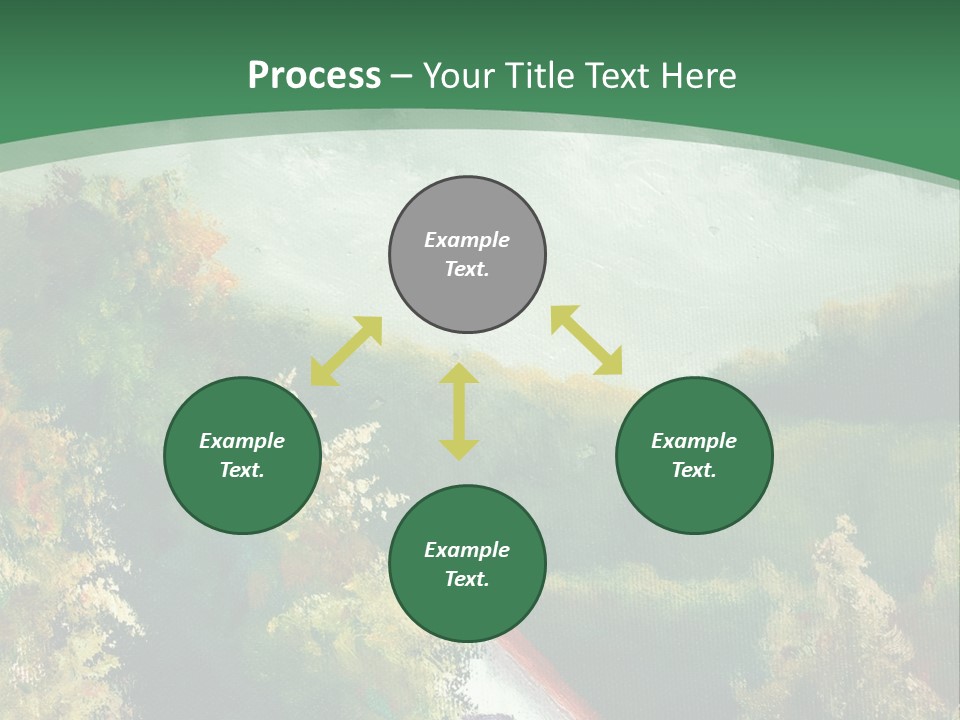 Nature Blue Trees PowerPoint Template