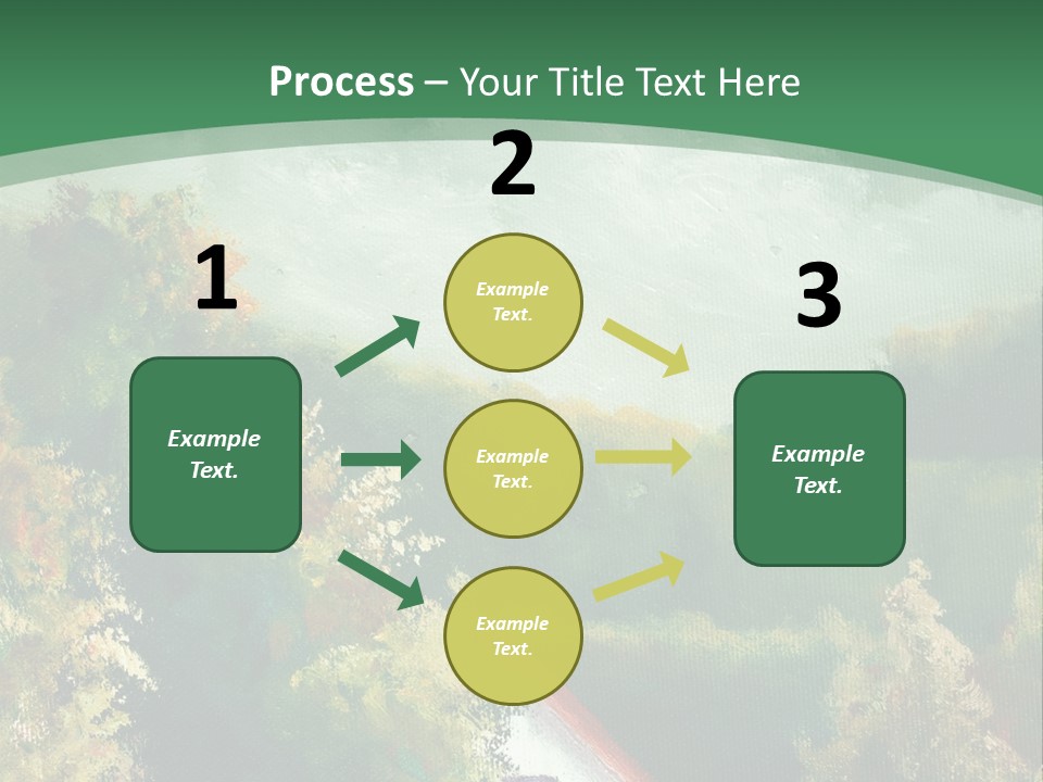 Nature Blue Trees PowerPoint Template