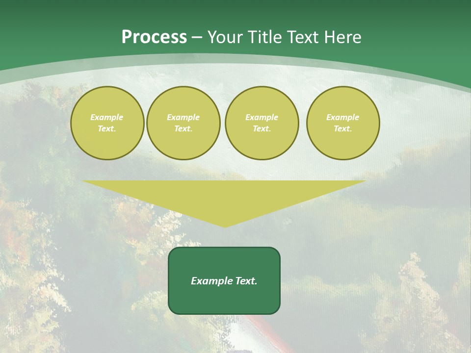 Nature Blue Trees PowerPoint Template