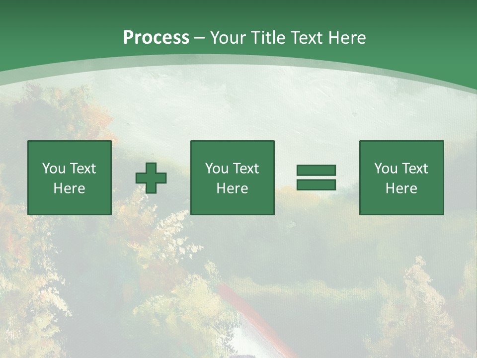 Nature Blue Trees PowerPoint Template