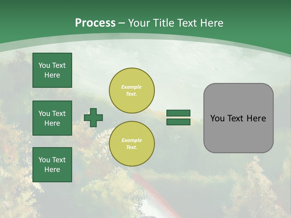 Nature Blue Trees PowerPoint Template