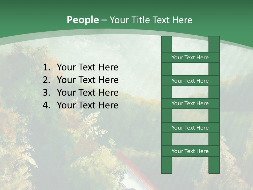 Nature Blue Trees PowerPoint Template