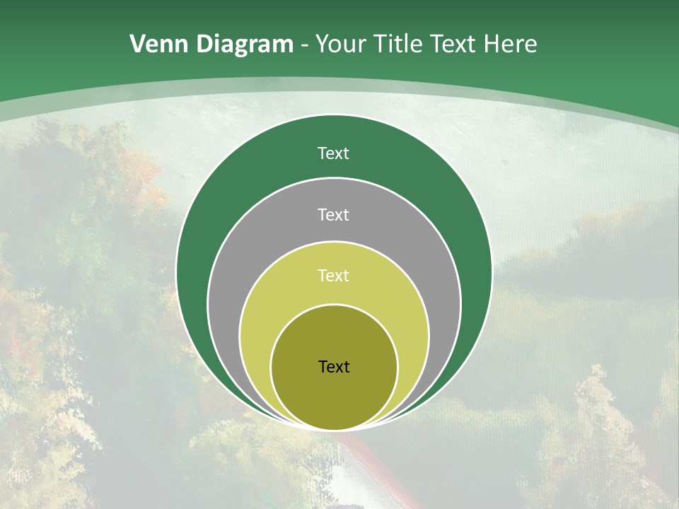 Nature Blue Trees PowerPoint Template