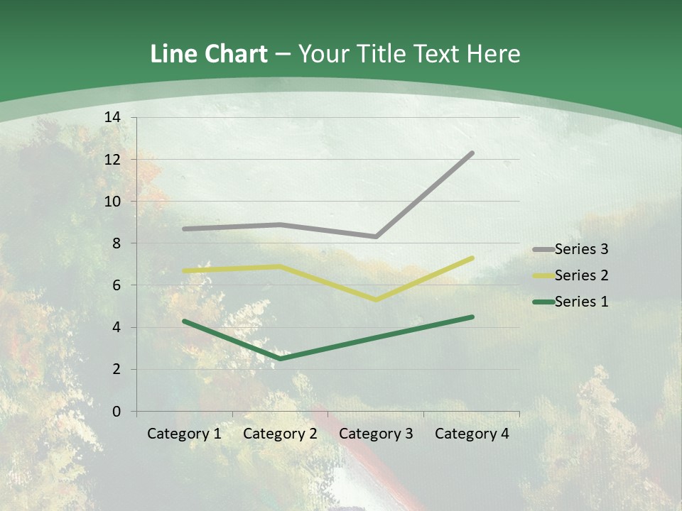 Nature Blue Trees PowerPoint Template
