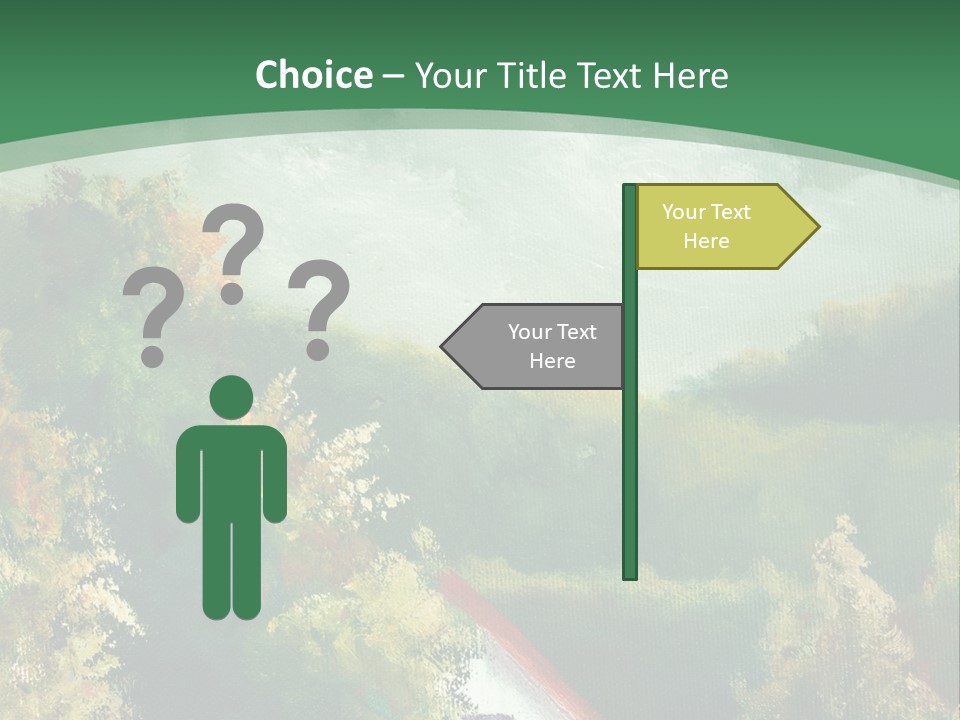 Nature Blue Trees PowerPoint Template