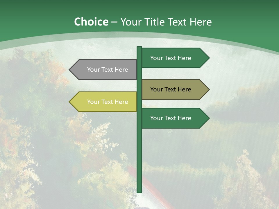 Nature Blue Trees PowerPoint Template