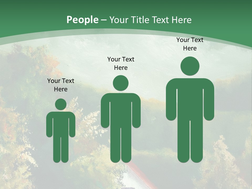 Nature Blue Trees PowerPoint Template