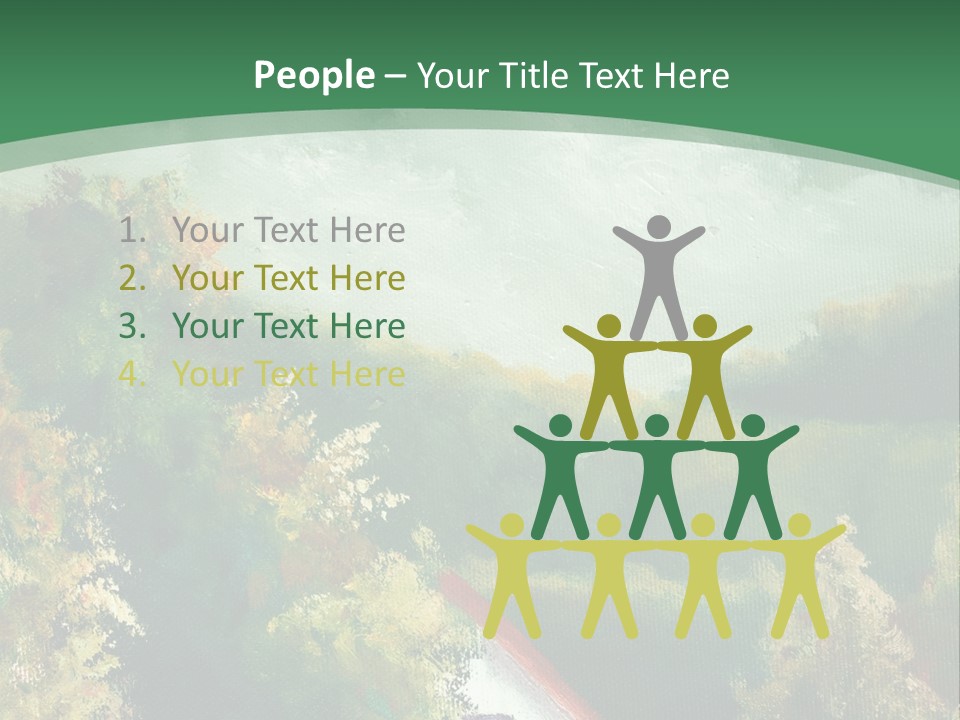 Nature Blue Trees PowerPoint Template