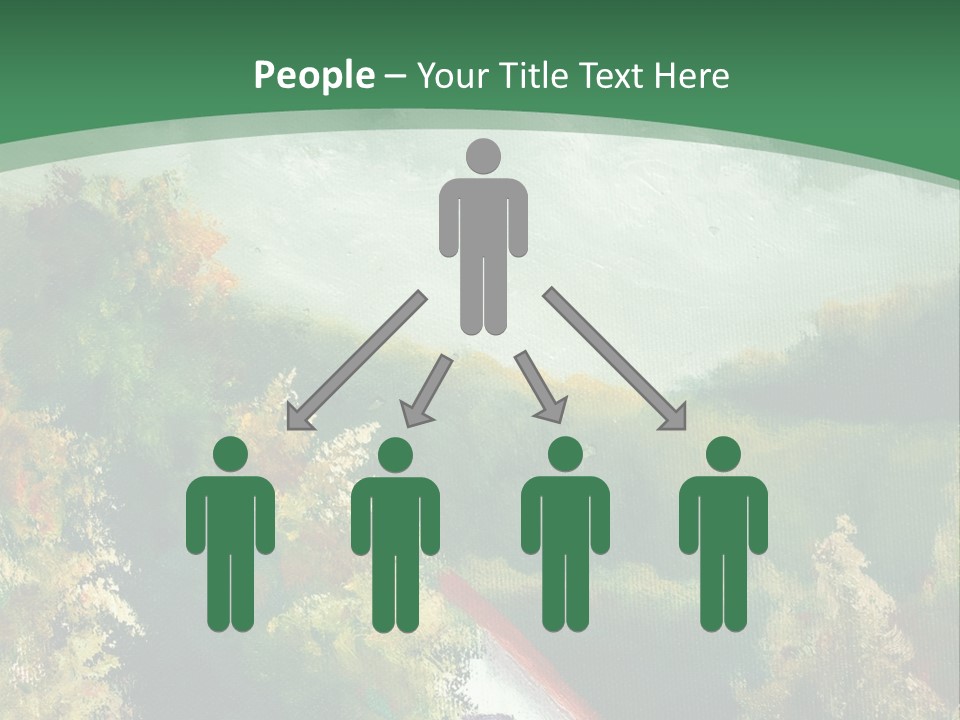 Nature Blue Trees PowerPoint Template