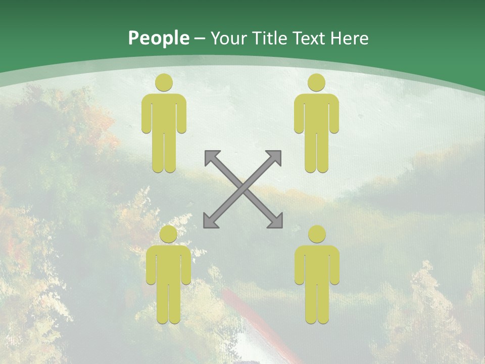 Nature Blue Trees PowerPoint Template