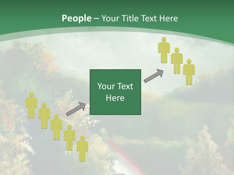 Nature Blue Trees PowerPoint Template