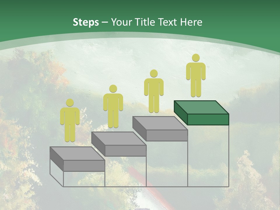 Nature Blue Trees PowerPoint Template