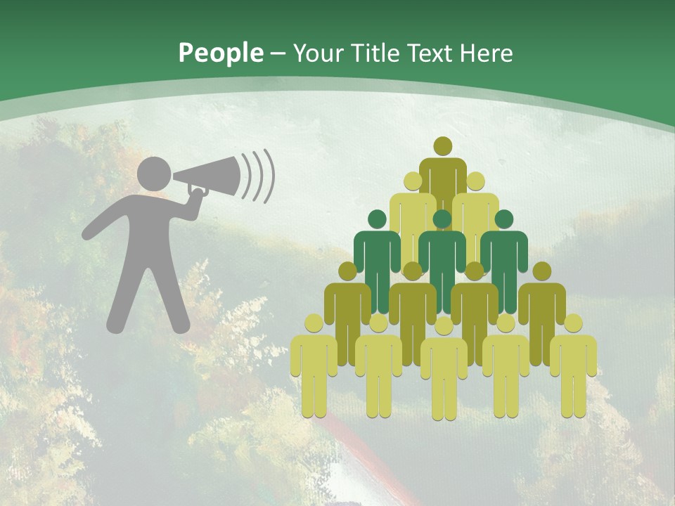 Nature Blue Trees PowerPoint Template