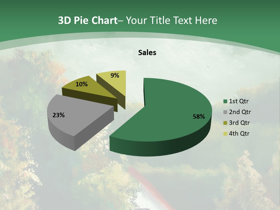 Nature Blue Trees PowerPoint Template