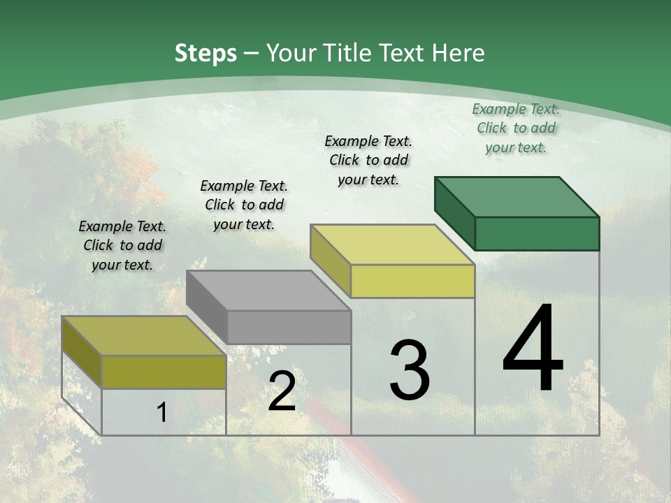 Nature Blue Trees PowerPoint Template