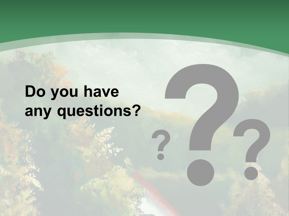 Nature Blue Trees PowerPoint Template