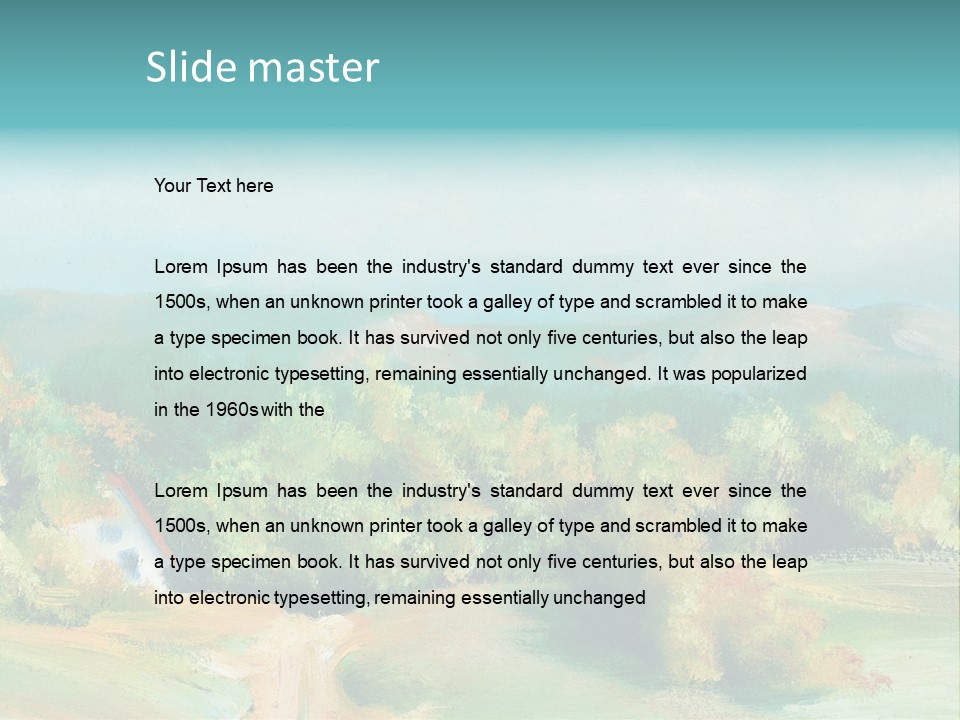 Seasson Oil Green PowerPoint Template