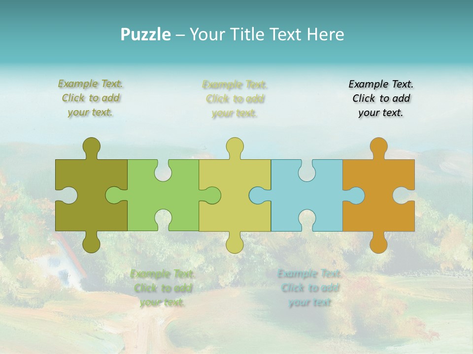 Seasson Oil Green PowerPoint Template