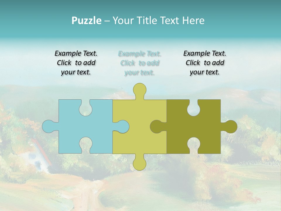 Seasson Oil Green PowerPoint Template