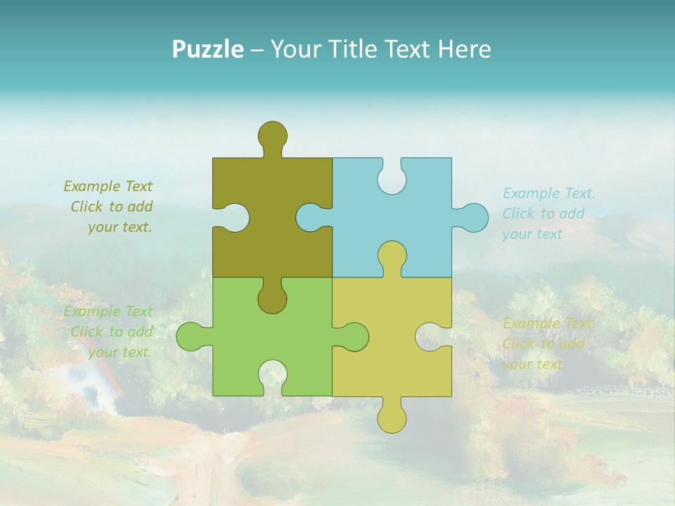 Seasson Oil Green PowerPoint Template