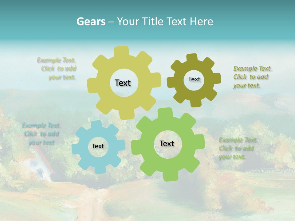 Seasson Oil Green PowerPoint Template