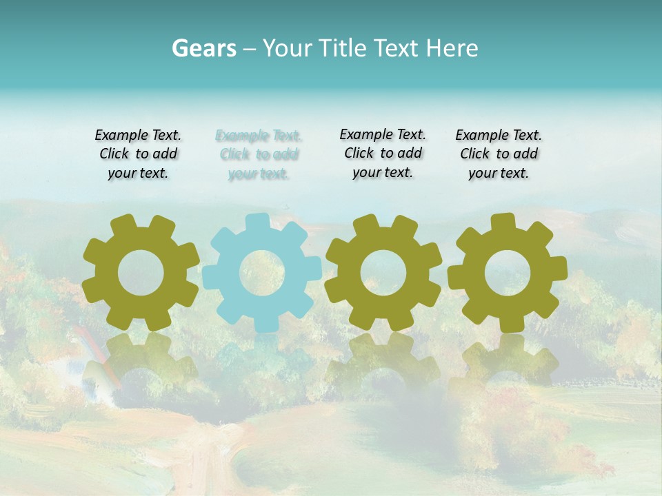 Seasson Oil Green PowerPoint Template