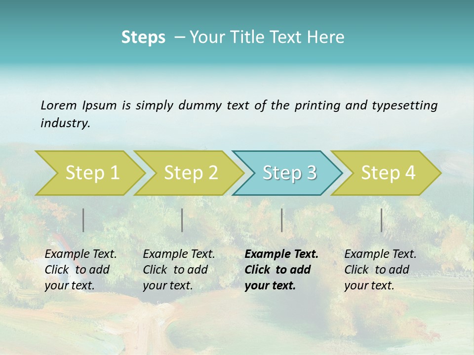 Seasson Oil Green PowerPoint Template