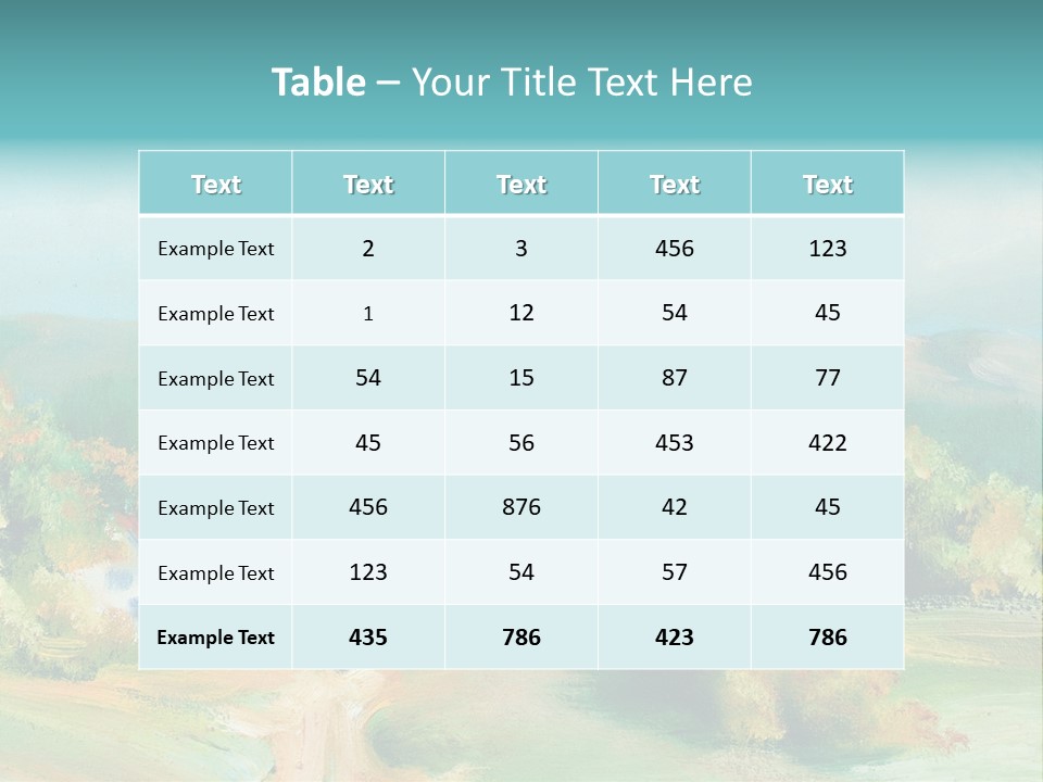 Seasson Oil Green PowerPoint Template