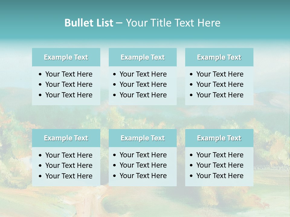 Seasson Oil Green PowerPoint Template