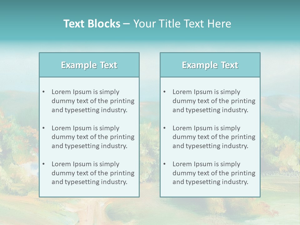 Seasson Oil Green PowerPoint Template