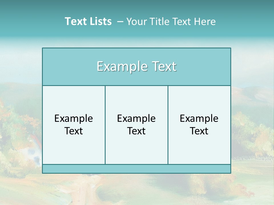 Seasson Oil Green PowerPoint Template