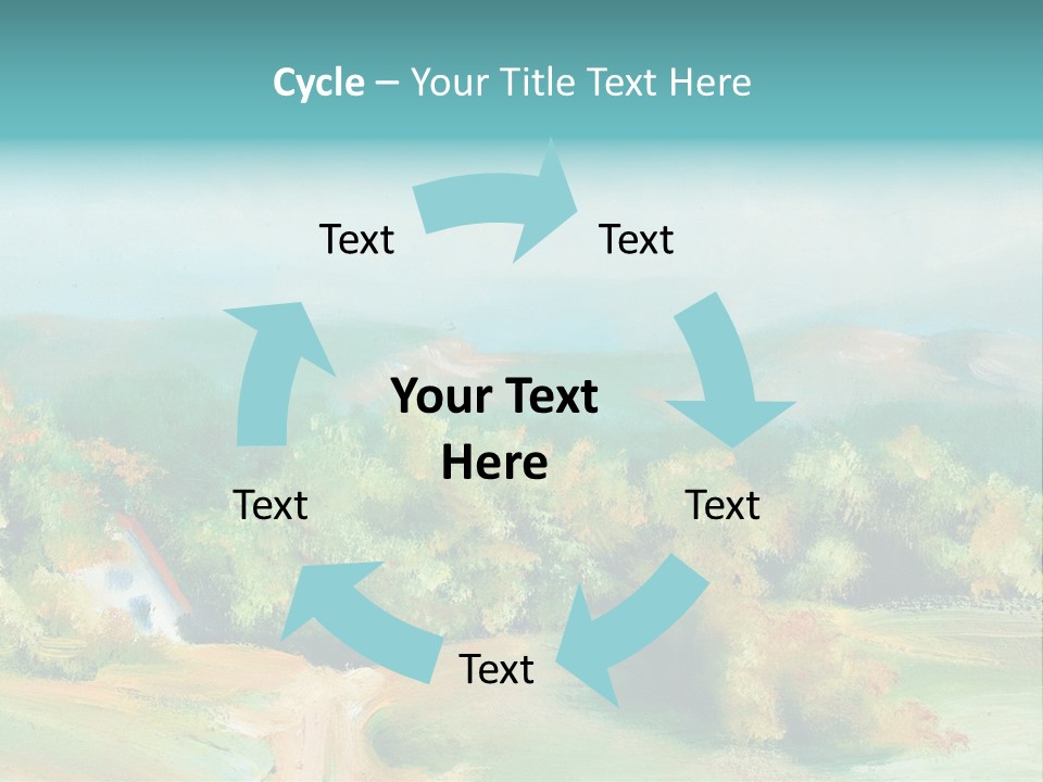 Seasson Oil Green PowerPoint Template