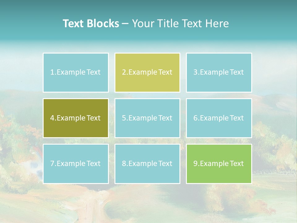 Seasson Oil Green PowerPoint Template