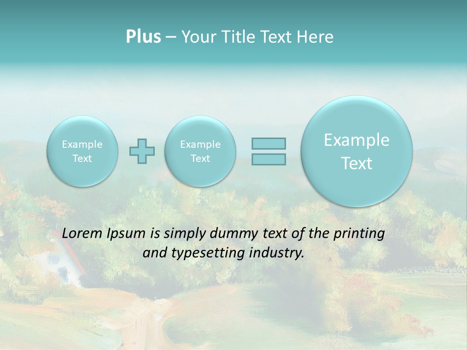 Seasson Oil Green PowerPoint Template