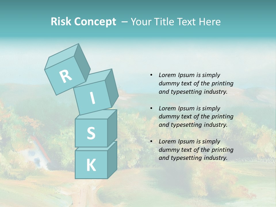 Seasson Oil Green PowerPoint Template